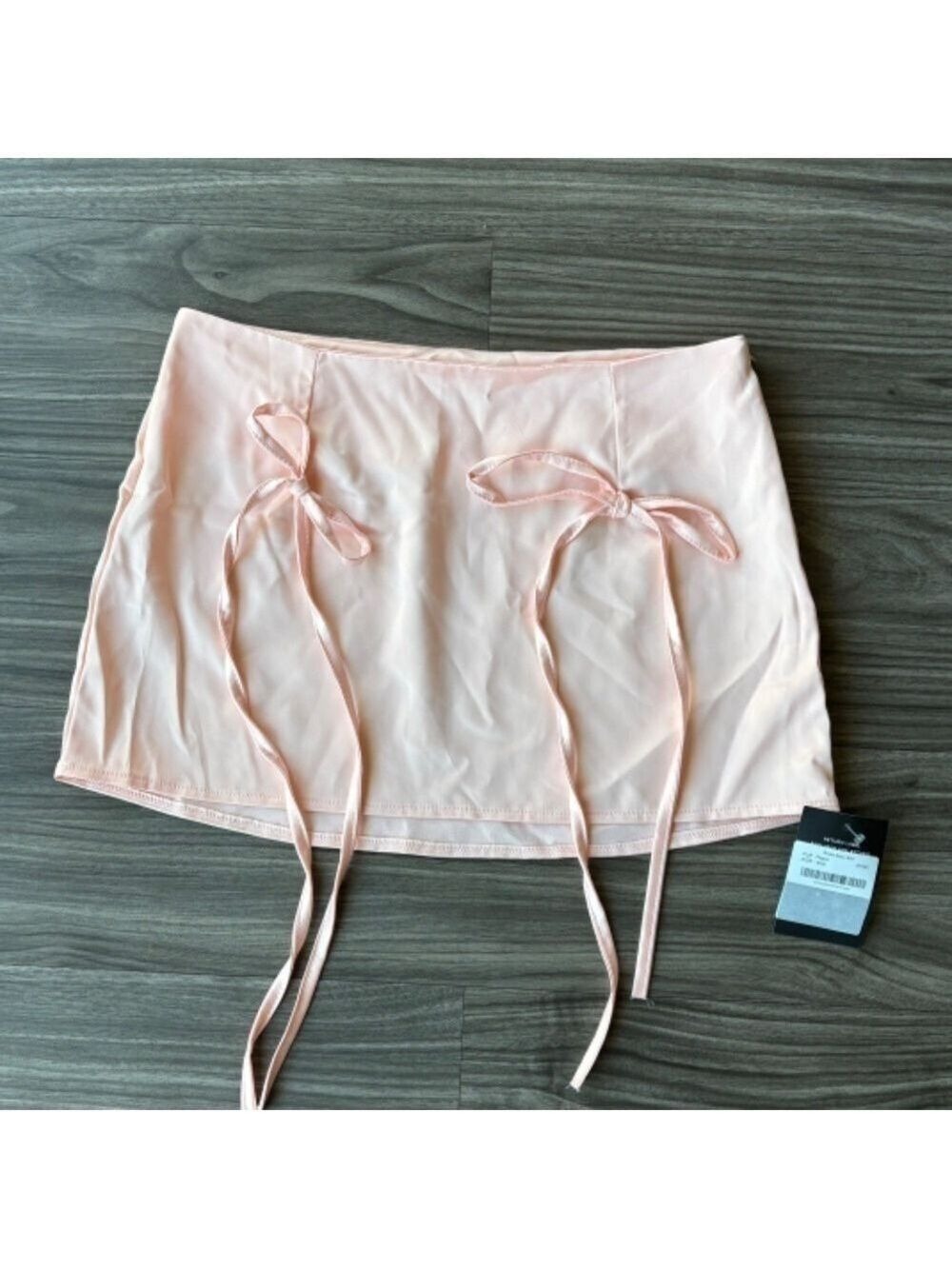 Storets Womens New Rosie Satin Pink Mini Skirt With Bow Details — image 4 of 8